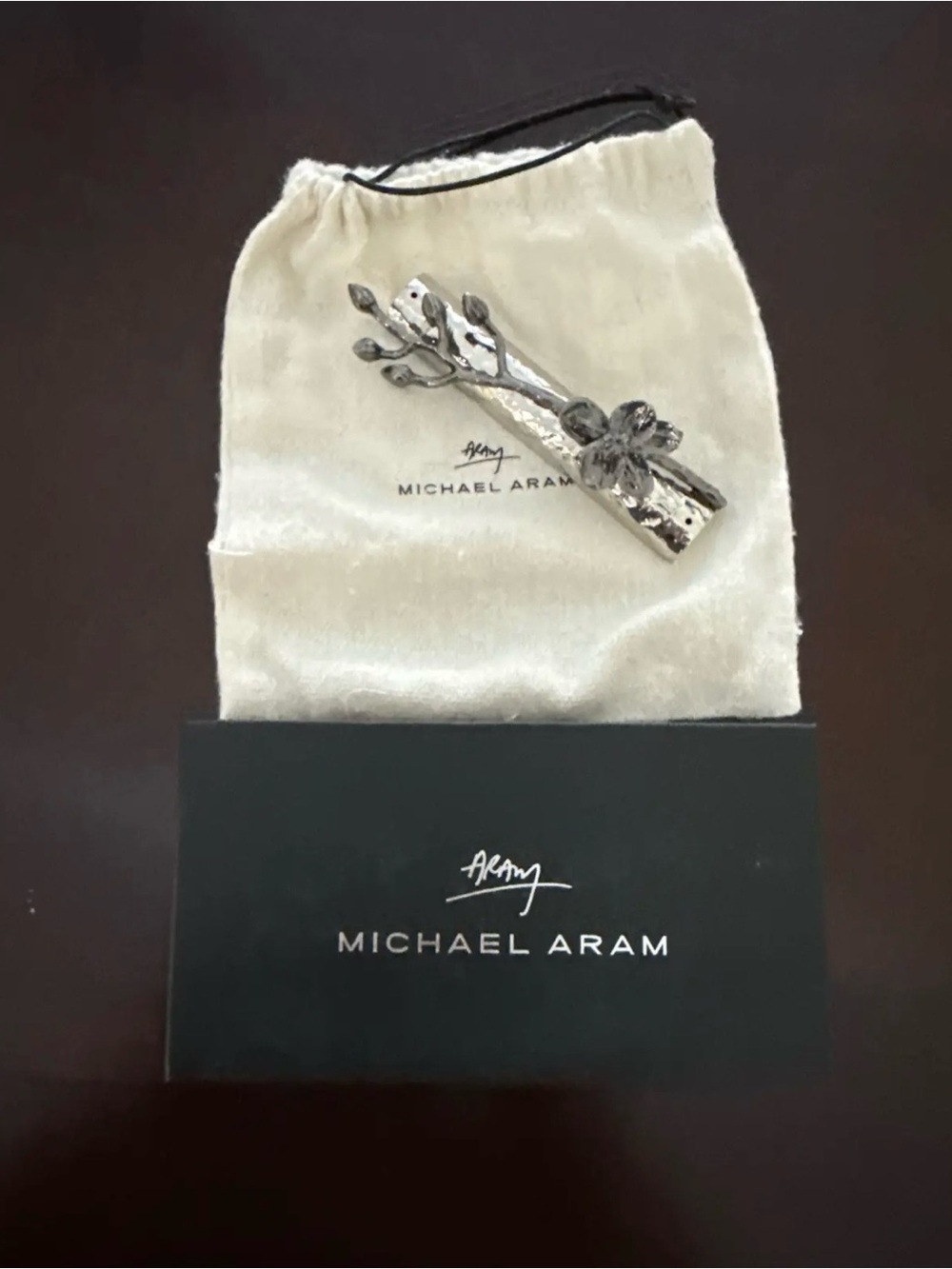 Michael Aram Silver Orchid Mezuzah